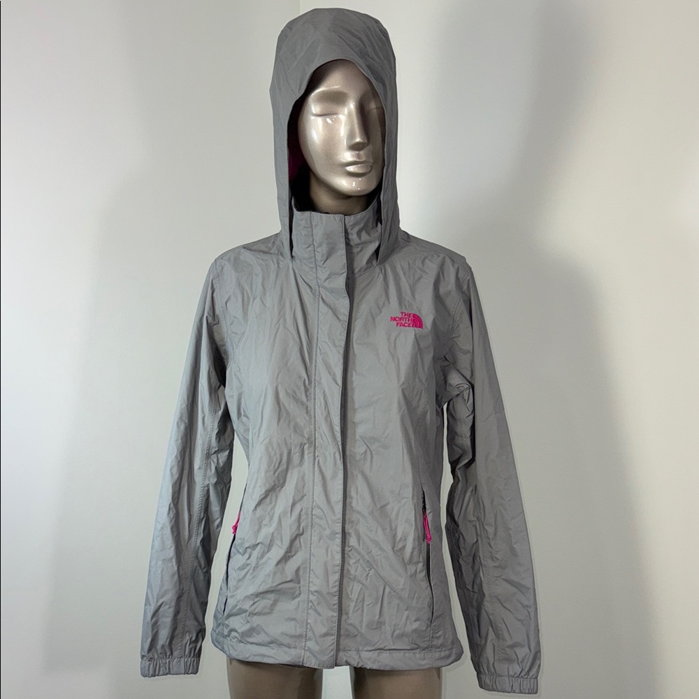 The North Face Women's Gray and Pink Ski Jacket